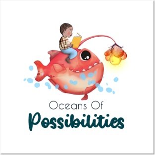 oceans of possibilities 2022 anglerfish Posters and Art